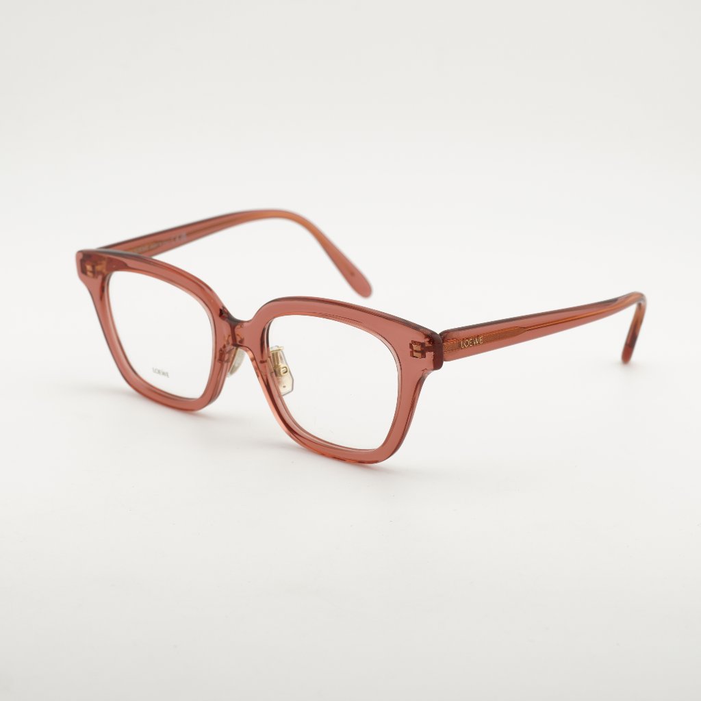 Loewe Lw50083f 072 Eyeglasses Shiny Pink 51mm Square Frame